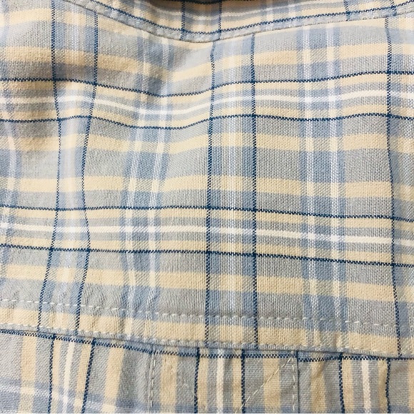EDDIE BAUER Men’s Woven Plaid Checked Cotton Casual Button Up Shirt Size Medium - Picture 7 of 13